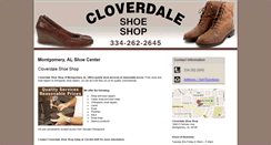 Desktop Screenshot of cloverdaleshoeshop.com